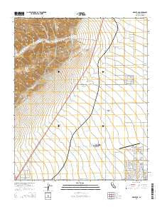 Mojave NE California Current topographic map, 1:24000 scale, 7.5 X 7.5 Minute, Year 2015