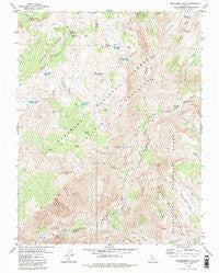 Mokelumne Peak California Historical topographic map, 1:24000 scale, 7.5 X 7.5 Minute, Year 1979