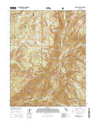 Mokelumne Peak California Current topographic map, 1:24000 scale, 7.5 X 7.5 Minute, Year 2015