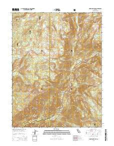 Mokelumne Peak California Current topographic map, 1:24000 scale, 7.5 X 7.5 Minute, Year 2015