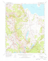 Mono Craters California Historical topographic map, 1:62500 scale, 15 X 15 Minute, Year 1953