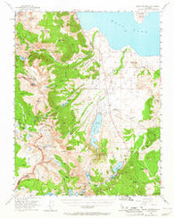 Mono Craters California Historical topographic map, 1:62500 scale, 15 X 15 Minute, Year 1953