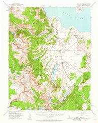 Mono Craters California Historical topographic map, 1:62500 scale, 15 X 15 Minute, Year 1953