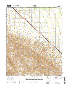 Monocline Ridge California Current topographic map, 1:24000 scale, 7.5 X 7.5 Minute, Year 2015