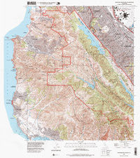 Montara Mountain California Historical topographic map, 1:24000 scale, 7.5 X 7.5 Minute, Year 1997
