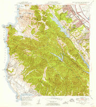Montara Mountain California Historical topographic map, 1:24000 scale, 7.5 X 7.5 Minute, Year 1949