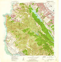 Montara Mountain California Historical topographic map, 1:24000 scale, 7.5 X 7.5 Minute, Year 1956