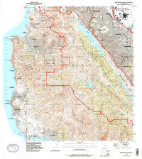 Montara Mountain California Historical topographic map, 1:24000 scale, 7.5 X 7.5 Minute, Year 1993