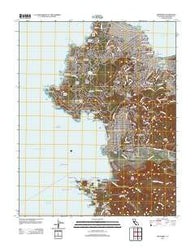 Monterey California Historical topographic map, 1:24000 scale, 7.5 X 7.5 Minute, Year 2012
