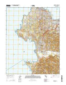 Monterey California Current topographic map, 1:24000 scale, 7.5 X 7.5 Minute, Year 2015