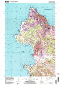 Monterey California Historical topographic map, 1:24000 scale, 7.5 X 7.5 Minute, Year 1997