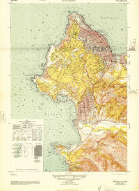 Monterey California Historical topographic map, 1:24000 scale, 7.5 X 7.5 Minute, Year 1948