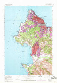Monterey California Historical topographic map, 1:24000 scale, 7.5 X 7.5 Minute, Year 1947