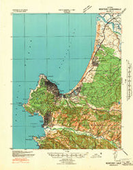 Monterey California Historical topographic map, 1:62500 scale, 15 X 15 Minute, Year 1941