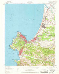 Monterey California Historical topographic map, 1:62500 scale, 15 X 15 Minute, Year 1947
