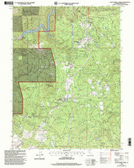 Montgomery Creek California Historical topographic map, 1:24000 scale, 7.5 X 7.5 Minute, Year 1998