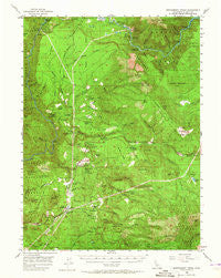 Montgomery Creek California Historical topographic map, 1:62500 scale, 15 X 15 Minute, Year 1956