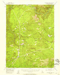 Montgomery Creek California Historical topographic map, 1:62500 scale, 15 X 15 Minute, Year 1956
