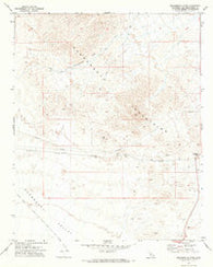 Monumental Pass California Historical topographic map, 1:24000 scale, 7.5 X 7.5 Minute, Year 1971