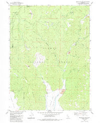 Moonlight Peak California Historical topographic map, 1:24000 scale, 7.5 X 7.5 Minute, Year 1980