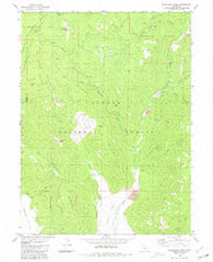Moonlight Peak California Historical topographic map, 1:24000 scale, 7.5 X 7.5 Minute, Year 1980
