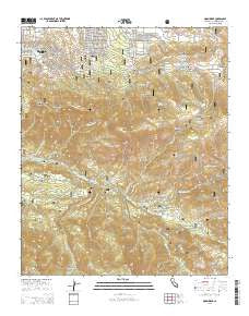 Moonridge California Current topographic map, 1:24000 scale, 7.5 X 7.5 Minute, Year 2015