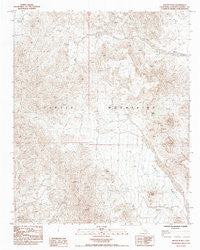Mopah Peaks California Historical topographic map, 1:24000 scale, 7.5 X 7.5 Minute, Year 1985