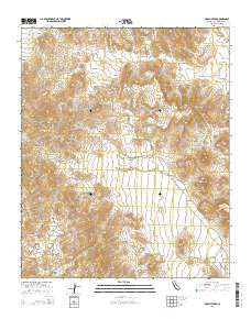 Mopah Peaks California Current topographic map, 1:24000 scale, 7.5 X 7.5 Minute, Year 2015