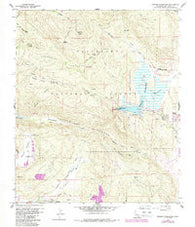 Morena Reservoir California Historical topographic map, 1:24000 scale, 7.5 X 7.5 Minute, Year 1960