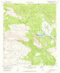 Morena Reservoir California Historical topographic map, 1:24000 scale, 7.5 X 7.5 Minute, Year 1960