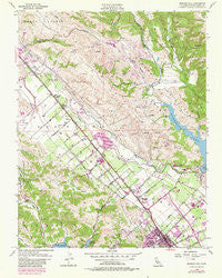 Morgan Hill California Historical topographic map, 1:24000 scale, 7.5 X 7.5 Minute, Year 1955