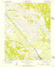 Morgan Hill California Historical topographic map, 1:24000 scale, 7.5 X 7.5 Minute, Year 1955