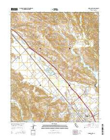 Morgan Hill California Current topographic map, 1:24000 scale, 7.5 X 7.5 Minute, Year 2015