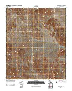 Morgans Well California Historical topographic map, 1:24000 scale, 7.5 X 7.5 Minute, Year 2012