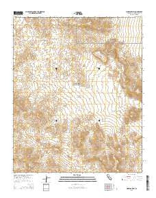 Morgans Well California Current topographic map, 1:24000 scale, 7.5 X 7.5 Minute, Year 2015