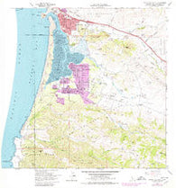 Morro Bay South California Historical topographic map, 1:24000 scale, 7.5 X 7.5 Minute, Year 1965