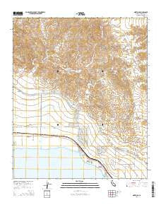 Mortmar California Current topographic map, 1:24000 scale, 7.5 X 7.5 Minute, Year 2015