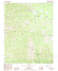 Moses Mtn California Historical topographic map, 1:24000 scale, 7.5 X 7.5 Minute, Year 1988