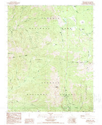 Moses Mtn California Historical topographic map, 1:24000 scale, 7.5 X 7.5 Minute, Year 1988