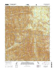 Moses Mountain California Current topographic map, 1:24000 scale, 7.5 X 7.5 Minute, Year 2015