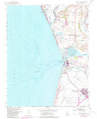 Moss Landing California Historical topographic map, 1:24000 scale, 7.5 X 7.5 Minute, Year 1954