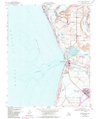 Moss Landing California Historical topographic map, 1:24000 scale, 7.5 X 7.5 Minute, Year 1954