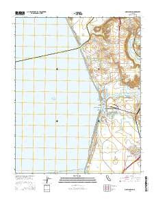 Moss Landing California Current topographic map, 1:24000 scale, 7.5 X 7.5 Minute, Year 2015