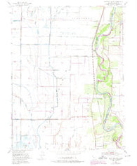 Moulton Weir California Historical topographic map, 1:24000 scale, 7.5 X 7.5 Minute, Year 1952