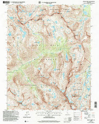 Mount Abbot California Historical topographic map, 1:24000 scale, 7.5 X 7.5 Minute, Year 2004