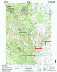 Mount Bidwell California Historical topographic map, 1:24000 scale, 7.5 X 7.5 Minute, Year 1993