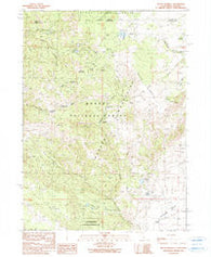 Mount Bidwell California Historical topographic map, 1:24000 scale, 7.5 X 7.5 Minute, Year 1990