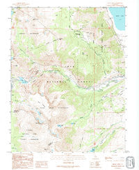 Mount Dana California Historical topographic map, 1:24000 scale, 7.5 X 7.5 Minute, Year 1992