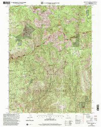 Mount Fillmore California Historical topographic map, 1:24000 scale, 7.5 X 7.5 Minute, Year 2000
