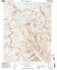 Mount Goddard California Historical topographic map, 1:24000 scale, 7.5 X 7.5 Minute, Year 2004